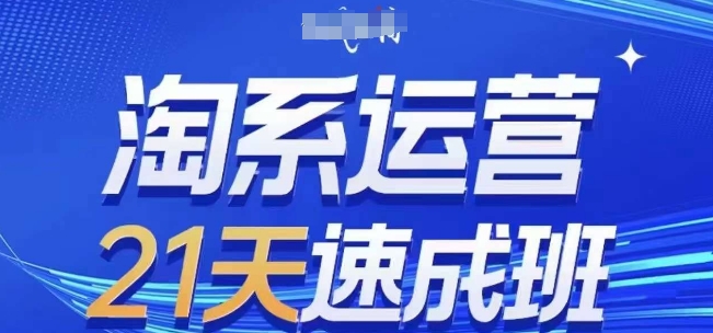 淘系运营21天速成班(更新25年2月)，0基础轻松搞定淘系运营，不做假把式-资源宝库