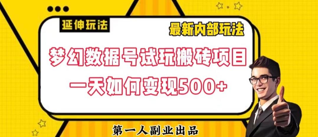 数据号回归玩法游戏试玩搬砖项目再创日入500+【揭秘】-资源宝库