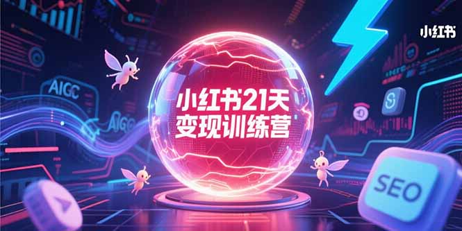 小红书21天变现训练营，AIGC工具高效应用，SEO优化核心技巧-资源宝库